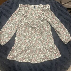 Primark Pink and Green Floral Kids Dress
